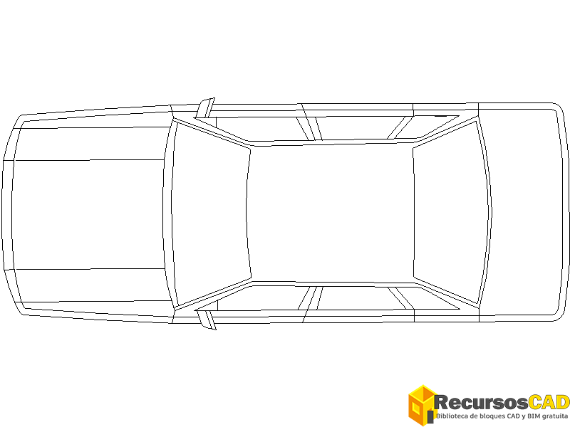 Bloques DWG de Vehículos y Automóviles vista en planta