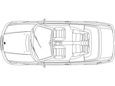 Bloques DWG de Vehículo 0 Automóvil BMW Serie 3 vista en planta
