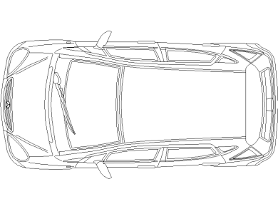 Bloques DWG de Vehículo o Automóvil vista en planta