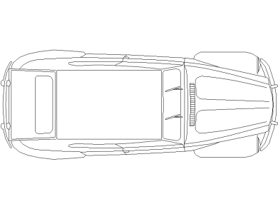 Bloques DWG de Vehículo o Automóvil vista en planta
