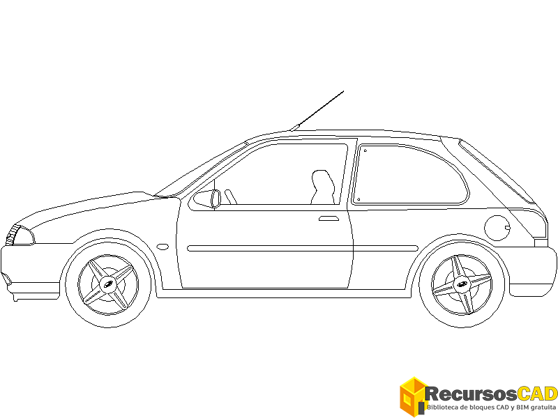 Bloques DWG de Vehículo o Automóvil vista lateral