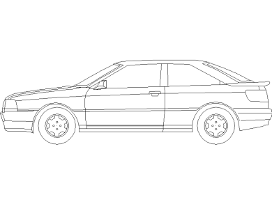 Bloques DWG de Vehículo o Automóvil vista lateral