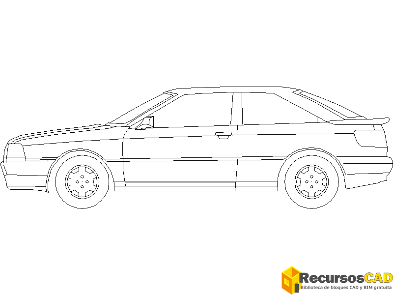 Bloques DWG de Vehículo o Automóvil vista lateral
