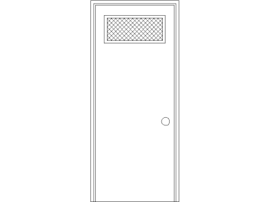 puerta con respirador