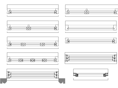 Bloques DWG de Ventanas en Vista Planta para AutoCAD 2D Gratis