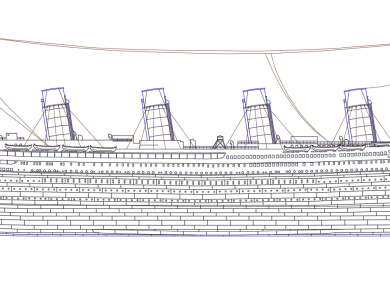 Bloque CAD en DWG del Titanic