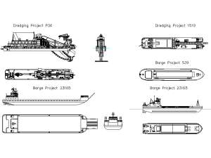 Descargar Barcos Industriales AutoCAD DWG Gratis – Planos Navales 2D
