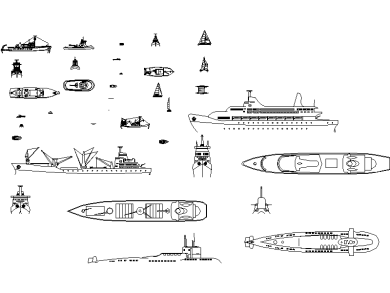 Conjunto de barcos