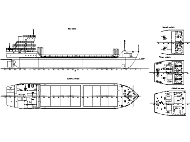 Bloques DWG de barcos de carga