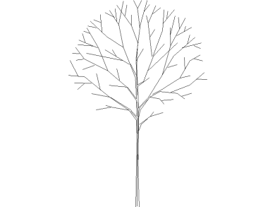 Bloques DWG de Árboles en alzado