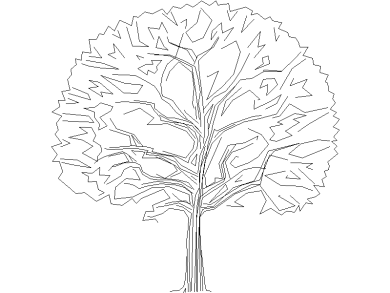Bloques DWG de Árboles en alzado