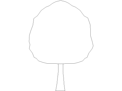 Bloques DWG de Árboles en alzado