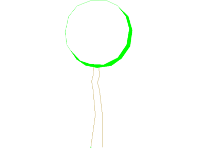 Bloques DWG de Árboles en alzado