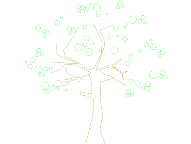 Bloques DWG de Árboles en alzado
