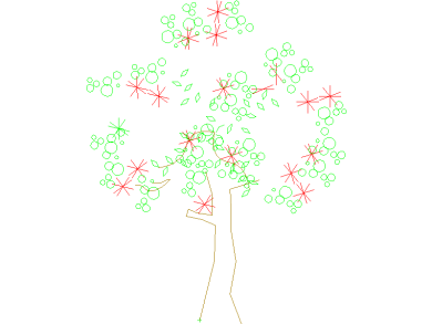 Bloques DWG de Árboles en alzado