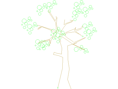 Bloques DWG de Árboles en alzado