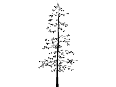 Bloques DWG de Árboles en alzado