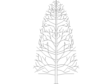 Bloques DWG de Árboles en alzado