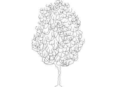 Bloques DWG de Árboles en alzado
