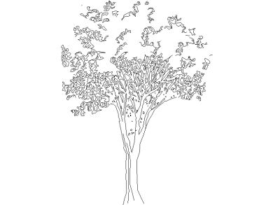 Bloques DWG de Árboles en alzado