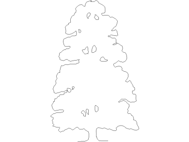 Bloques DWG de Árboles en alzado