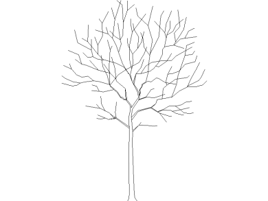 Bloques DWG de Árboles en alzado