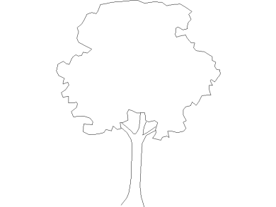 Bloques DWG de Árboles en alzado