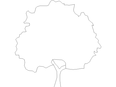 Bloques DWG de Árboles en alzado