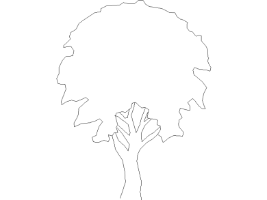 Bloques DWG de Árboles en alzado