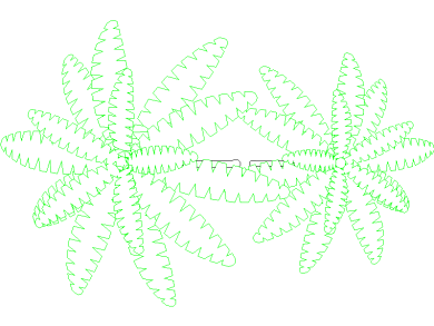 Bloques DWG de Árboles, Plantas y Arbustos en Vista Superior en planta