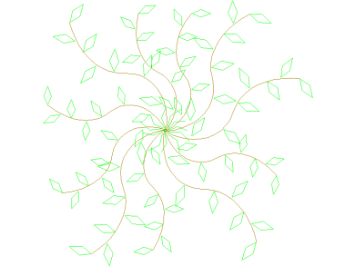 Bloques DWG de Árboles, Plantas y Arbustos en Vista Superior en planta