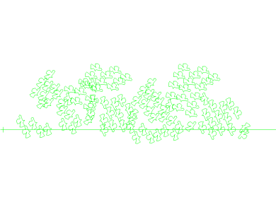 Bloques DWG de Árboles, Plantas y Arbustos en Vista Superior en planta