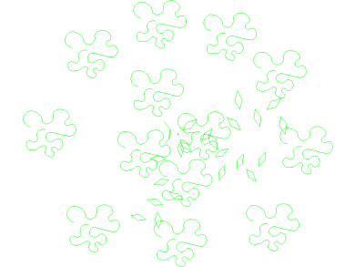 Bloques DWG de Árboles, Plantas y Arbustos en Vista Superior en planta