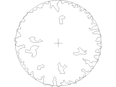 Bloques DWG de Árboles, Plantas y Arbustos en Vista Superior en planta