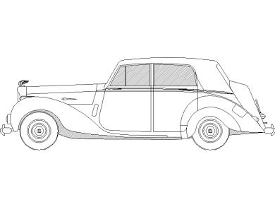 Bentley R Type 1952 vista lateral