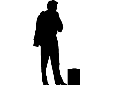 bloques DWG de siluetas sombreadas de hombres en vista frontal o alzado 12