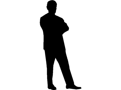 bloques DWG de siluetas sombreadas de hombres en vista frontal o alzado 14