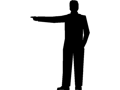 bloques DWG de siluetas sombreadas de hombres en vista frontal o alzado 17