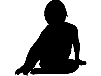 Bloques DWG Siluetas Sombreadas de Niña