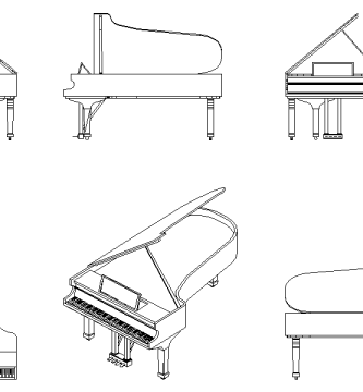 Piano 2D DWG