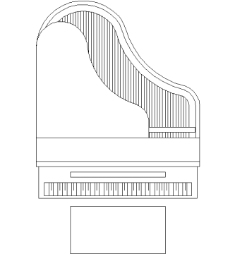 Piano en dwg