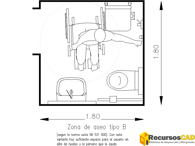 baño adaptado silla ruedas