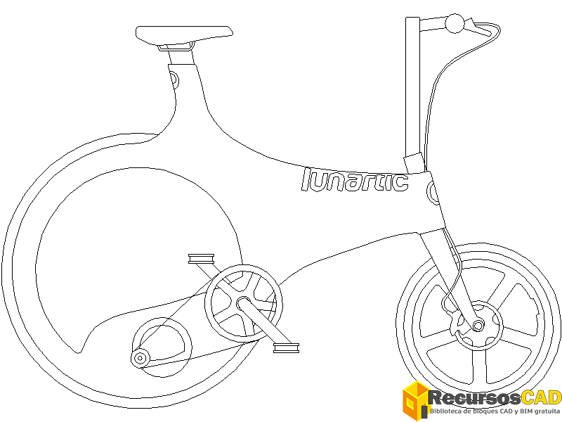descargar bicicleta estatica autocad dwg gratis bloque 2D fitness