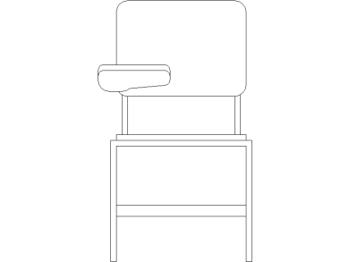 bloque pupitre vista frontal