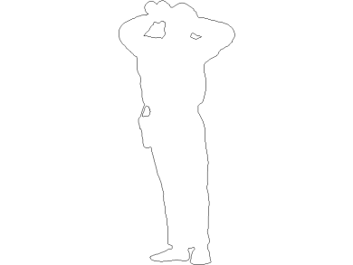 Bloques DWG personas hombre vista en alzado o lateral