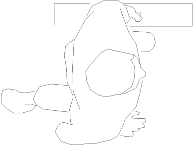 Bloques DWG personas hombre caminando vista en planta