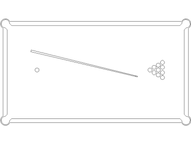 Bloques AutoCAD Mesas de billar GRATIS