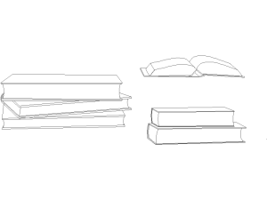 Bloque DWG de libros en formato para AutoCAD