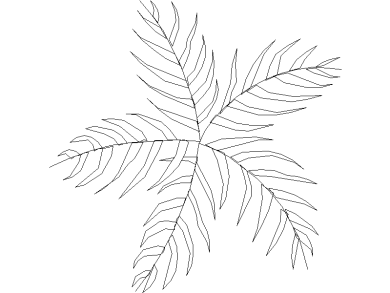 Palmera dwg
