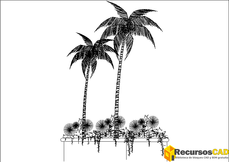 palmeras dwg